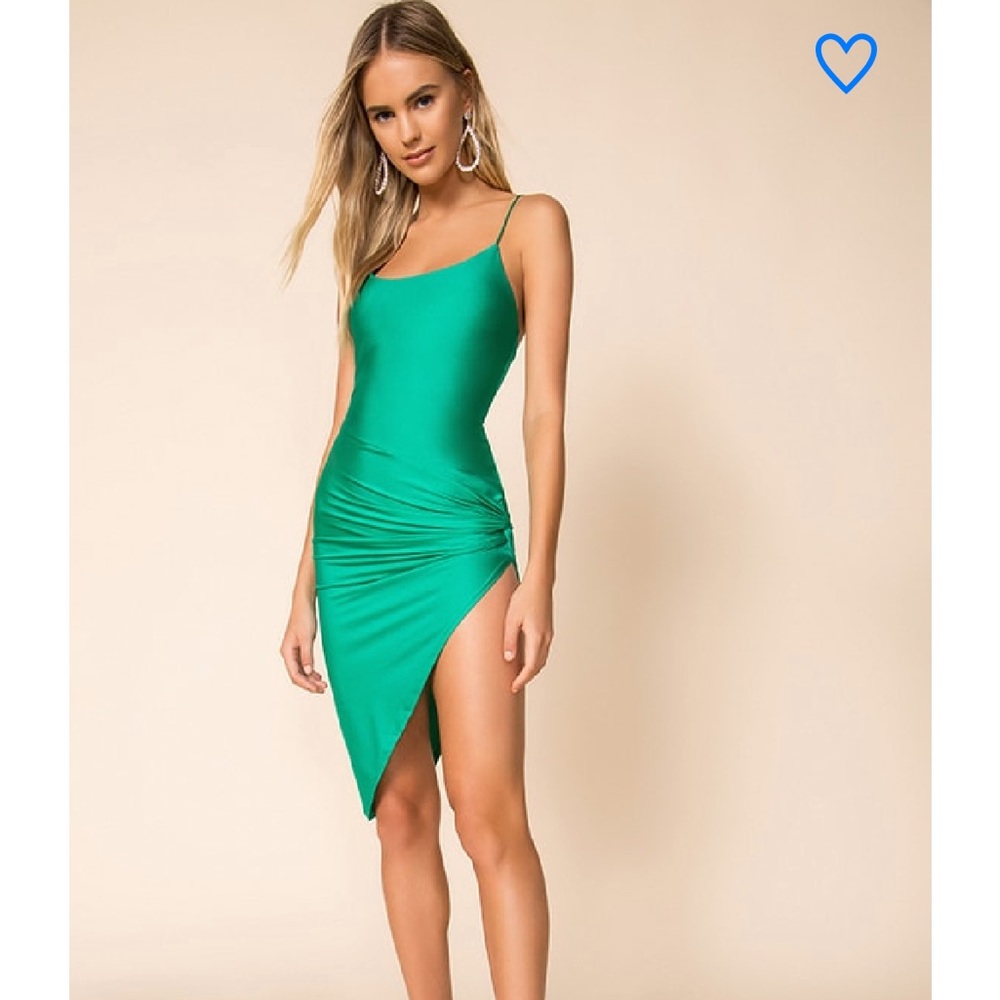 NWT Superdown Eva Twisted Slit Dress